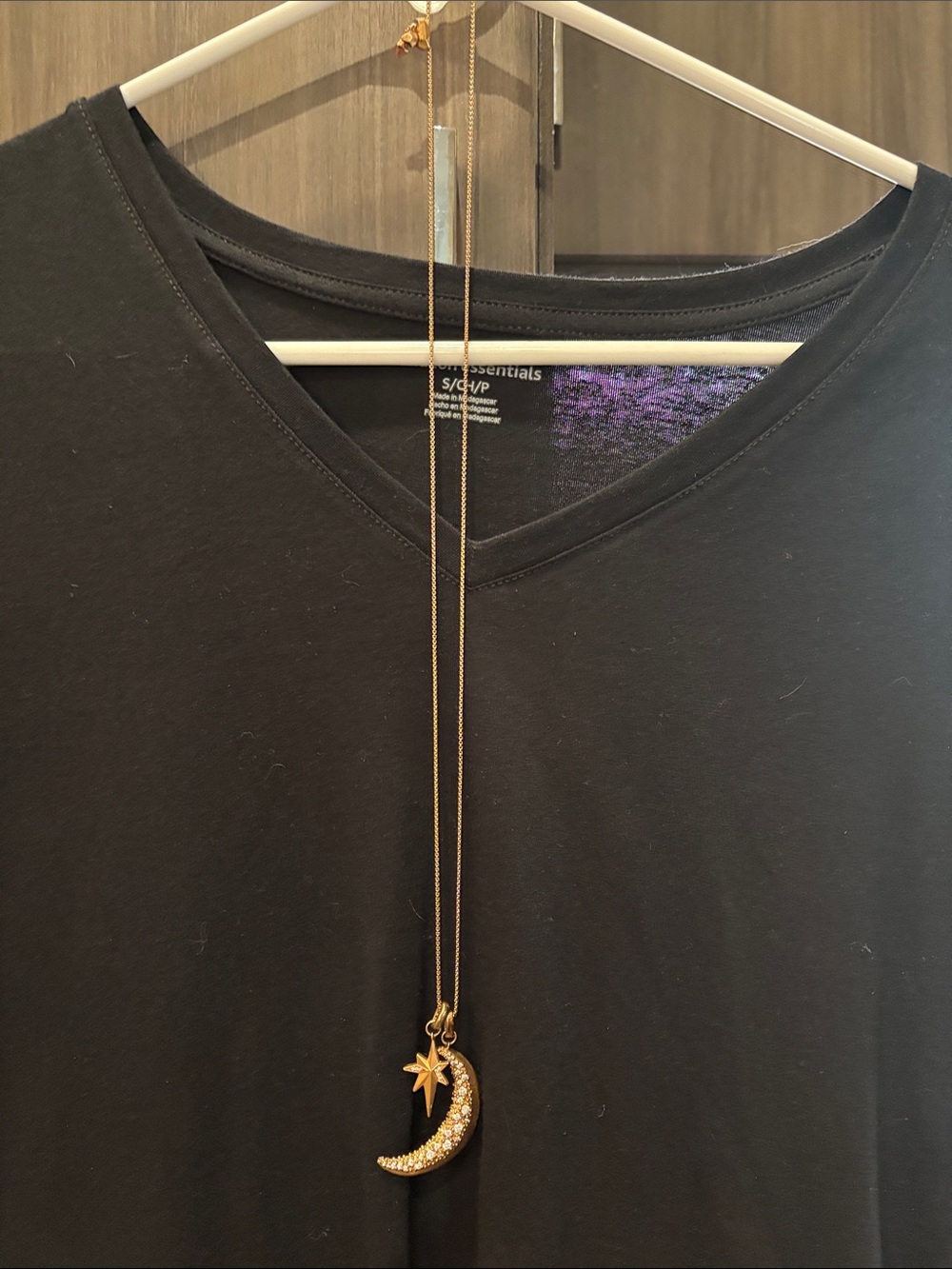Kendra Scott Gold Crescent Moon & Star Necklace